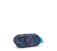 Kipling Bedrucktes, mittelgroßes Federmäppchen mit Reißverschluss Blau/Grau/Lila 100% Recycled Polyester