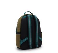 Kipling Black/Khaki/Block 56% Recycled Polyamide, 44% Polyamide