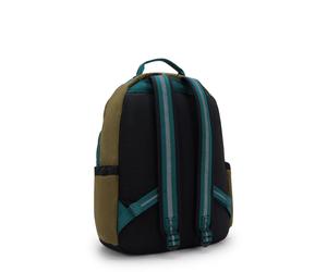 Kipling Black/Khaki/Block 56% Recycled Polyamide, 44% Polyamide