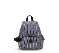 Kipling CITY PACK MINI, Extra kleiner Rucksack, Signature Print (schwarz), 9L, Kompakt & Stylisch