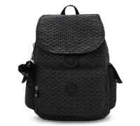 Kipling City Pack Mittelgroßer Rucksack, Signature Emb (Schwarz)