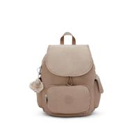 Kipling City Pack S Rucksack, Leichter Kleiner Tagesrucksack mit Mehreren Taschen, Verstellbaren Trägern & Kompakter Alltags-Reiserucksack - Tan Beige