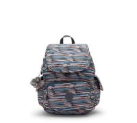 Kipling City Pack S Rucksack, Leichter Kleiner Tagesrucksack mit Mehreren Taschen, Verstellbaren Trägern & Kompakter Alltags-Reiserucksack - Mineral Stripes