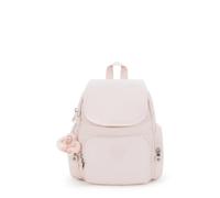 Kipling City Zip Mini Metallic Rucksack, Pink Shine, Medium, Casual