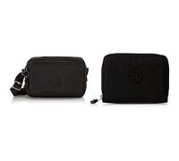 Kipling Damen Abanu M Umhängetasche Schwarz (Black Schwarz) WALLETS MONEY LOVE Black Schwarz