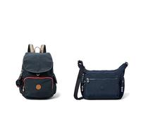 Kipling Damen City Pack boty, Blau (True Navy C), 32x37x18.5 cm EU Damen Gabbie Crossbody, Blue Bleu 2, 18.5x35.5x30 cm EU