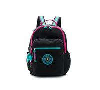 Kipling Damen Seoul Extra Large 17 Zoll Laptop Rucksack, langlebig, geräumig mit gepolsterten Schultergurten, Tasche, Black Fun C, 13.75''L x 17.25''H x 8''D, Kipling Damen Seoul FC Rucksäcke