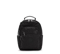 Kipling Damen Seoul Kleiner Rucksack, Strapazierfähige, gepolsterte Schultergurte mit Tablet-Hülle, Tasche, Signature Emb, 10''L x 13.75''H x 6.25''D, Damen Seoul Kleiner Tablet Rucksack
