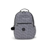 Kipling Damen Seoul Large Rucksack, Holiday Waves, 8''L x 17.25''H x 13.75''D, Kipling Damen Seoul Large Rucksack