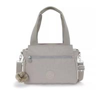 Kipling ELYSIA, mittelgroße Schultertasche, Grey Gris (grau), Umhängetasche mit vielen Fächern