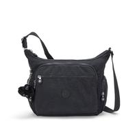 Kipling GABBIE M, Mittelgroße Umhängetasche, Black Noir (schwarz), Schultertasche mit Reißverschluss