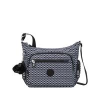 Kipling GABBIE S, Kleine Umhängetasche, Signature Print (blau), Schultertasche mit vielen Fächern