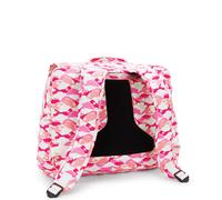 Kipling Große Schultasche mit verstellbaren gepolsterten Gurten Grün/Rosa 100% Recycled Polyester