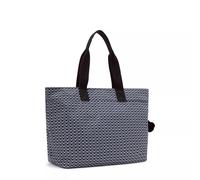 Kipling Große Tragetasche Mit Laptop-fach Signature Print 100% Recycled Polyester