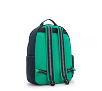Kipling Großer Rucksack mit Laptopschutz Blue/Green/Block 100% Polyamide