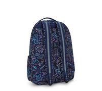 Kipling Großer Rucksack mit separatem Laptop-Fach Blau/Grau/Lila 100% Recycled Polyester