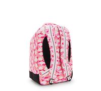 Kipling Großer Rucksack mit sicherem Laptopfach Grün/Rosa 100% Recycled Polyester