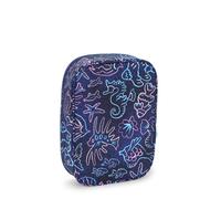Kipling Großes Federmäppchen für bis zu 100 Stifte Blau/Grau/Lila 100% Recycled Polyester