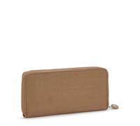 Kipling Großes Portemonnaie mit Kartenfächern Beige/Braun 56% Recycled Polyamide, 44% Polyamide