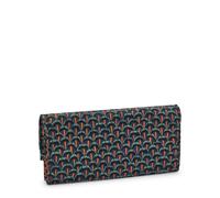 Kipling RFID-Portemonnaie Money Land – 100% recyceltes Polyester – Geo Feather Schwarz