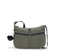 Kipling IZELLAH, mittelgroße Schultertasche, Green Moss (grün), Umhängetasche mit viel Stauraum