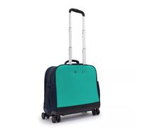 Kipling Kinder-Schultasche mit 4 Rollen und Laptopfach Blue/Green/Block 100% Polyamide
