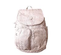 KIPLING - Kipling City Pocket S PE+ Rucksack Diamond Wave Jacquard Beige