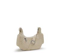 Kipling Kleine Umhängetasche Mit Verstellbarem Schultergurt Signature Beige Embossed 60% Polyamide, 40% Recycled Polyamide