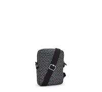 Kipling GUNNE Kleine Umhängetasche, Geo Feather (Schwarz)