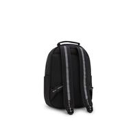 Kipling Kleiner Rucksack Mit Sicherem Fach Für Ein Tablet Space Black Block 56% Recycled Polyamide, 44% Polyamide