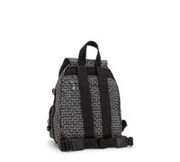 Kipling Kleiner Rucksack Zur Schultertasche Umwandelbar Geo Feather 100% Recycled Polyester
