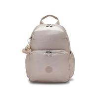 Kipling Maisie Umhängetasche, Leichte Kompakte Schultertasche mit Reißverschluss, Verstellbarem Riemen & Mehreren Fächern, Alltags-Reisetasche - Tiny Metal Glow