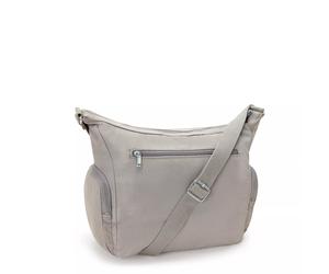 Kipling Mittelgroße crossbody Tasche mit verstellbarem Schulterriemen Grau 100% Polyamide