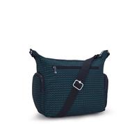 Kipling Mittelgroße crossbody Tasche mit verstellbarem Schulterriemen Schwarz/Grau 100% Recycled Polyester