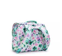 Kipling Mittelgroße Schultasche Mit Verstellbaren Gepolsterten Gurten Aqua Blossom 100% Recycled Polyester