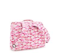 Kipling Mittelgroße Schultasche Mit Verstellbaren Gepolsterten Gurten Pink Palm 100% Recycled Polyester