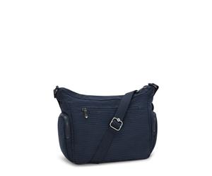 Kipling Mittelgroße Umhängetasche mit verstellbaren Gurten Schwarz/Blau 100% Polyester