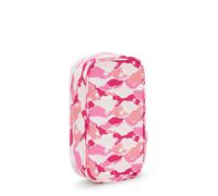 Kipling Mittelgroßes Federmäppchen für bis zu 50 Stifte Grün/Rosa 100% Recycled Polyester
