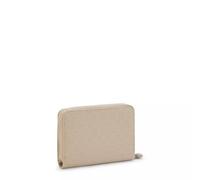 Kipling Mittelgroßes Rfid-portemonnaie Signature Beige Embossed 60% Polyamide, 40% Recycled Polyamide