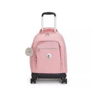 Kipling NEW ZEA, großer Kinder-Rucksack mit Rollen, Bridal Rose (rosa), Schulrucksack mit Laptopfach