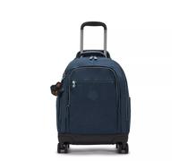 Kipling NEW ZEA, großer Kinder-Rucksack mit Rollen, True Blue Tonal (blau), Schulrucksack mit Laptopfach
