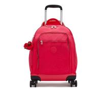 kipling Back To School Print Zea Wheeled Backpack L True Pink