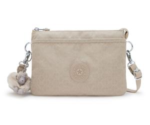 kipling Riri Small Crossbody Signature Beige Embossed