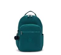 Kipling Seoul Großer Rucksack, Maßgeschneidertes Grün, 13.75''L x 17.25''H x 8''D, Kipling Damen Seoul Rucksack