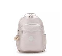 Kipling SEOUL, großer Rucksack, Metallic Glow (beige), Laptoprucksack 15 Zoll mit viel Stauraum