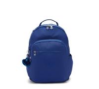 Kipling Seoul Laptop-Rucksack 27L, Passend für 15" Laptop, Wasserabweisendes Nylon, Leichter Reise-Schul-Tagesrucksack mit Organizer-Taschen, Bequeme Träger - Blazing Blue