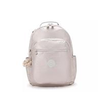 Kipling Seoul Laptop-Rucksack, 38,1 cm (15 Zoll), Metallic, Metallic Glow, Large, Seoul Damen 15 Zoll Laptop Rucksack Durable geräumig mit gepolsterten Schultergurten Nylon Schultasche
