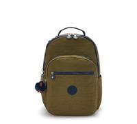 Kipling Seoul Laptop-Rucksack, groß, metallisch, 15 Zoll, Treasure Green, Medium, Kipling Damen Seoul Bts Rucksack