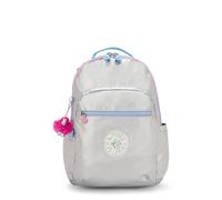 Kipling Seoul Laptop-Rucksack, groß, metallisch, 38,1 cm (15 Zoll), Chrome Met Pop, 13.75''L x 17.25''H x 8''D, Seoul