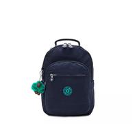 Kipling SEOUL S, kleiner Rucksack, Blue Green Block (blau), Rucksack mit Tabletfach 11 Zoll